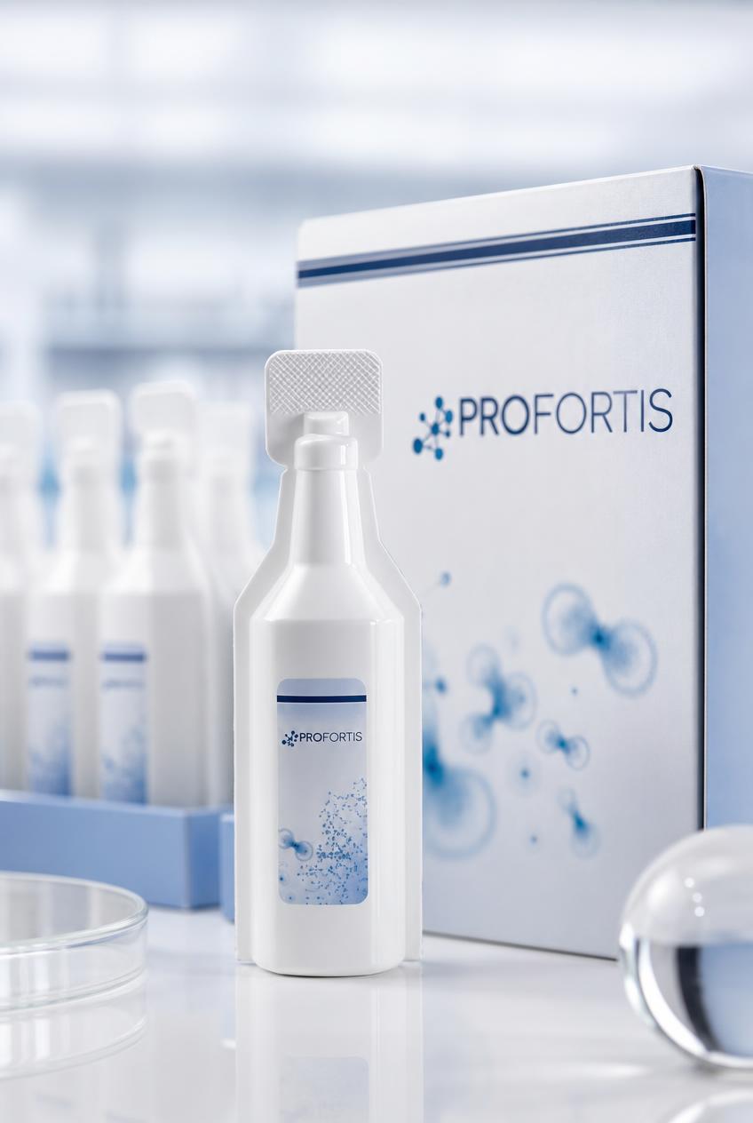 PROFORTIS 30 ml sıvı hidrolize kollajen flakonu ve 30 flakonluk ürün kutusu